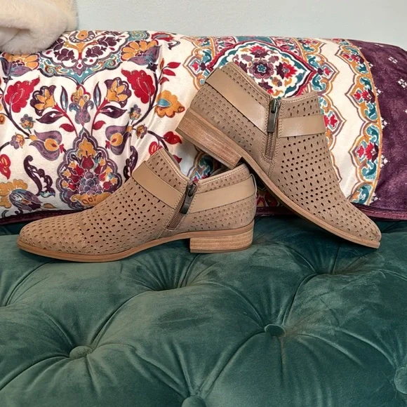 EUC Franco Sarto Rouge Booties color is called “cashmere”. - Picture 3 of 8